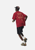 DAXUEN black oversized bold-back graphic tee