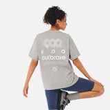 DAXUEN black oversized bold-back graphic tee