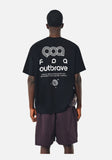 DAXUEN black oversized bold-back graphic tee