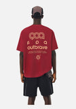 DAXUEN black oversized bold-back graphic tee