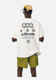 DAXUEN black oversized bold-back graphic tee