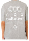DAXUEN black oversized bold-back graphic tee