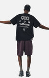 DAXUEN black oversized bold-back graphic tee