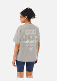 DAXUEN black oversized bold-back graphic tee