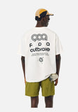 DAXUEN black oversized bold-back graphic tee