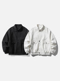 DAXUEN black and white oversized bomber jacket