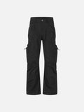 Bold Black Cargo Wide-Leg Trousers