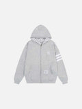 DAXUEN Full-zip hooded sweatshirt with graphic details