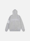 DAXUEN Full-zip hooded sweatshirt with graphic details