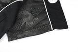DAXUEN dark camouflage oversized jersey top