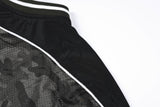 DAXUEN dark camouflage oversized jersey top