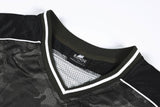 DAXUEN dark camouflage oversized jersey top