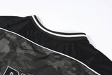 DAXUEN dark camouflage oversized jersey top