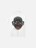 DAXUEN Oversized short-sleeve T-shirt with cartoon character graphic