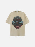 DAXUEN Oversized short-sleeve T-shirt with cartoon character graphic