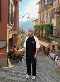 DAXUEN Color-blocked and raglan sleeve short-sleeve t-shirts — model photo