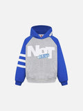 DAXUEN Color-blocked hoodie with graphic prints