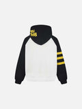 DAXUEN Color-blocked hoodie with graphic prints