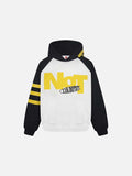 DAXUEN Color-blocked hoodie with graphic prints