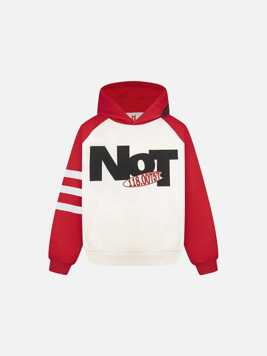 DAXUEN Color-blocked hoodie with graphic prints