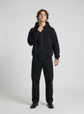 DAXUEN Embroidered hoodie jacket with colorful graphics — model photo