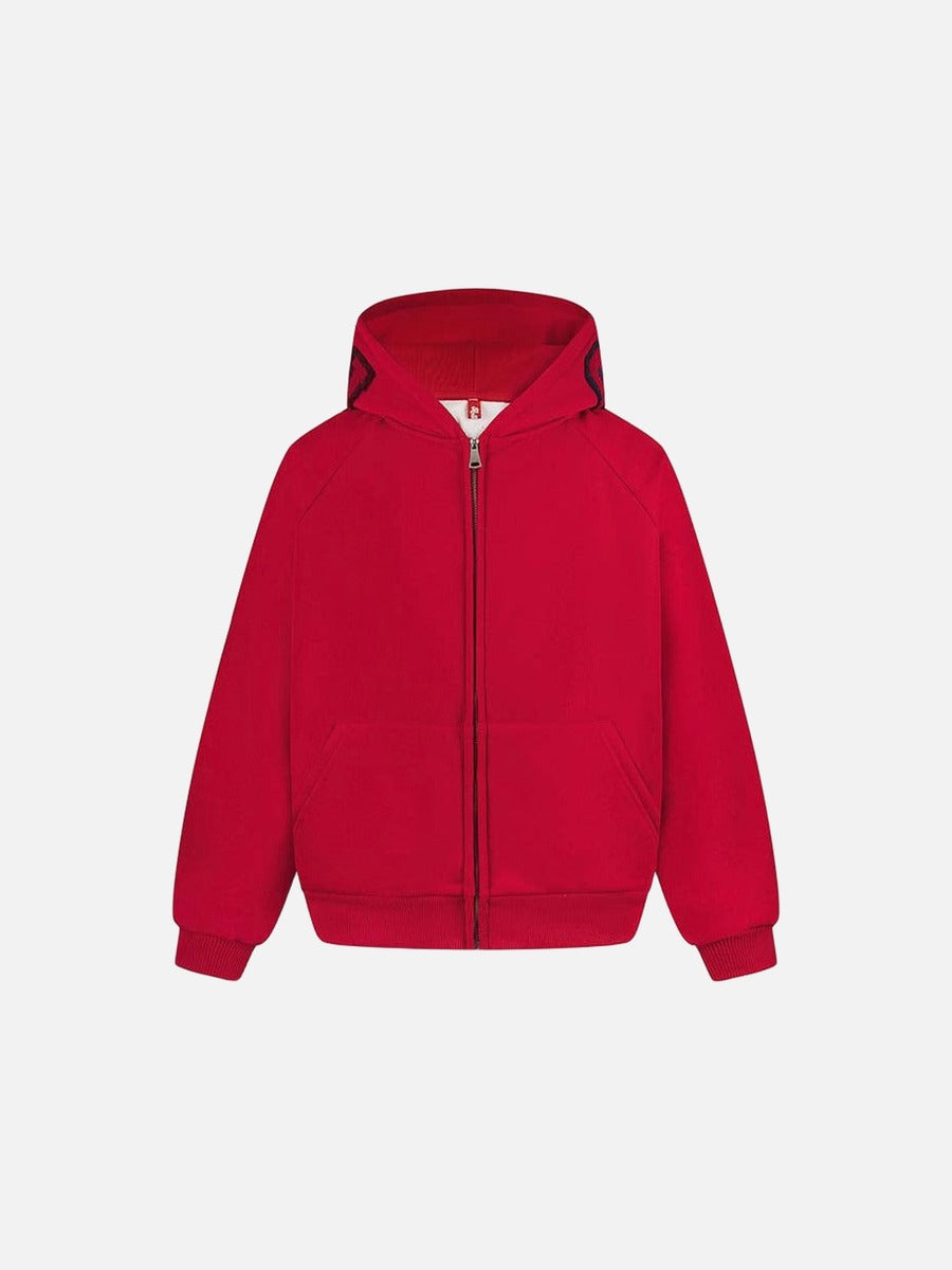 DAXUEN Embroidered hoodie jacket with colorful graphics