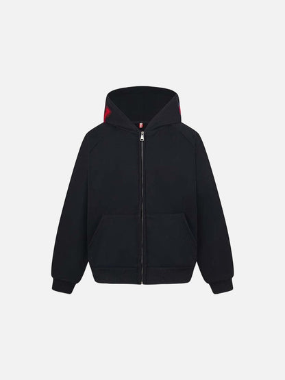 DAXUEN Embroidered hoodie jacket with colorful graphics