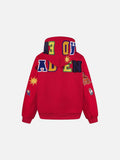 DAXUEN Embroidered hoodie jacket with colorful graphics