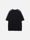 DAXUEN Loose-fit short-sleeved colour-blocked t-shirt