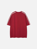 DAXUEN Loose-fit short-sleeved colour-blocked t-shirt