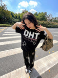 DAXUEN Bold DHT Graphic T-Shirt - DAXUEN — model photo
