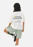 DAXUEN black oversized bold-emblem back print tee