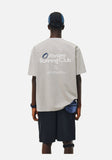 DAXUEN black oversized bold-emblem back print tee