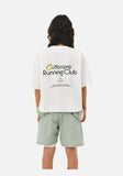 DAXUEN black oversized bold-emblem back print tee