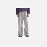 DAXUEN black wide-leg trousers with bold emblem