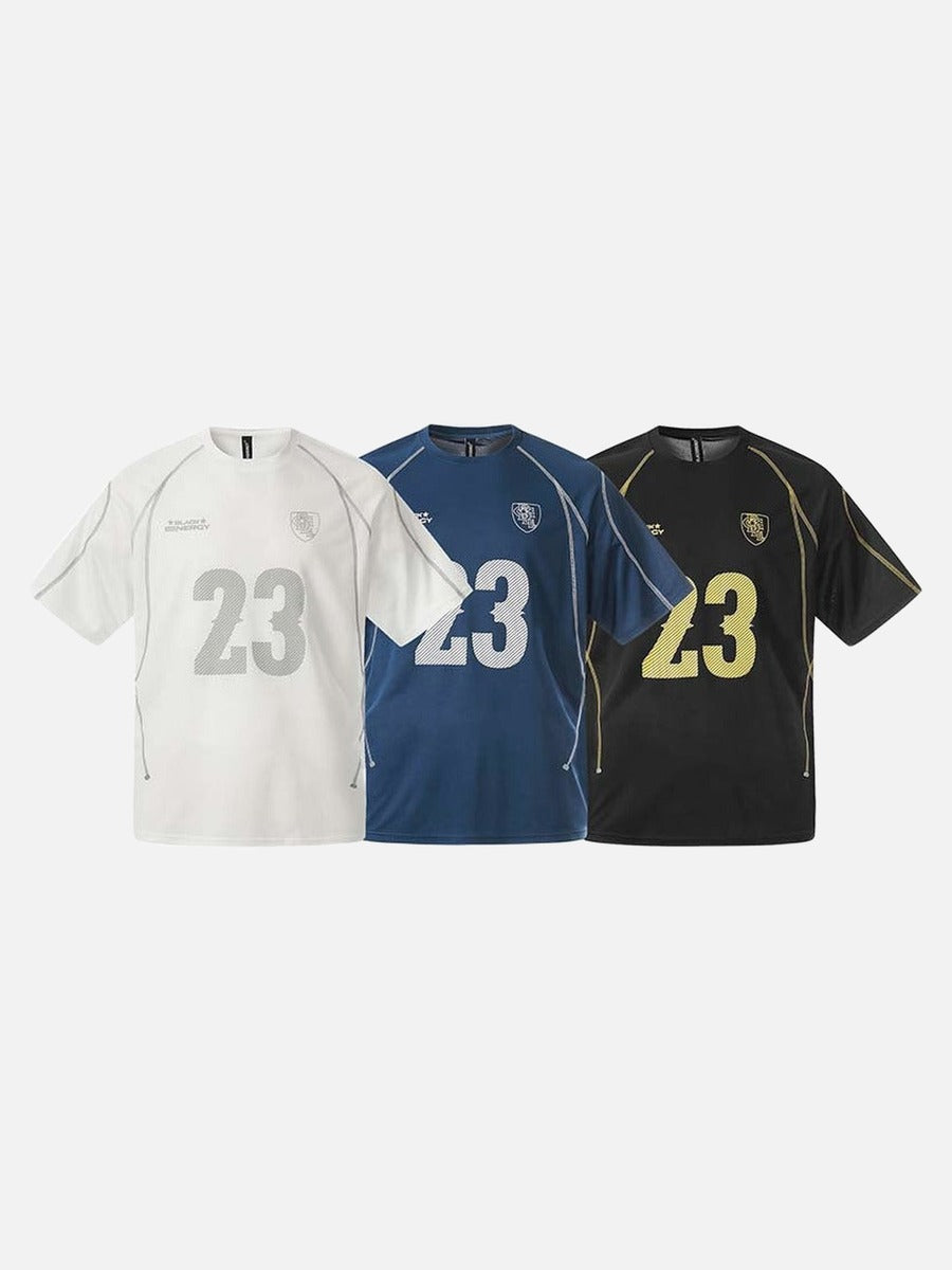 DAXUEN Short-sleeved crew-neck sports jersey