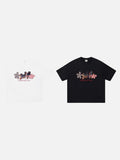 DAXUEN Bold floral patchwork graphic T-shirt