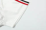 DAXUEN white and navy blue bold geometric graphic football jersey
