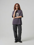 DAXUEN Oversized short-sleeved graphic t-shirt — model photo