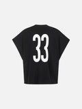 DAXUEN black oversized bold-graphic 33 t-shirt