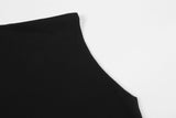 DAXUEN black oversized bold-graphic 33 t-shirt
