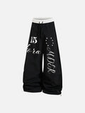 DAXUEN Oversized wide-leg track pants with graphic prints