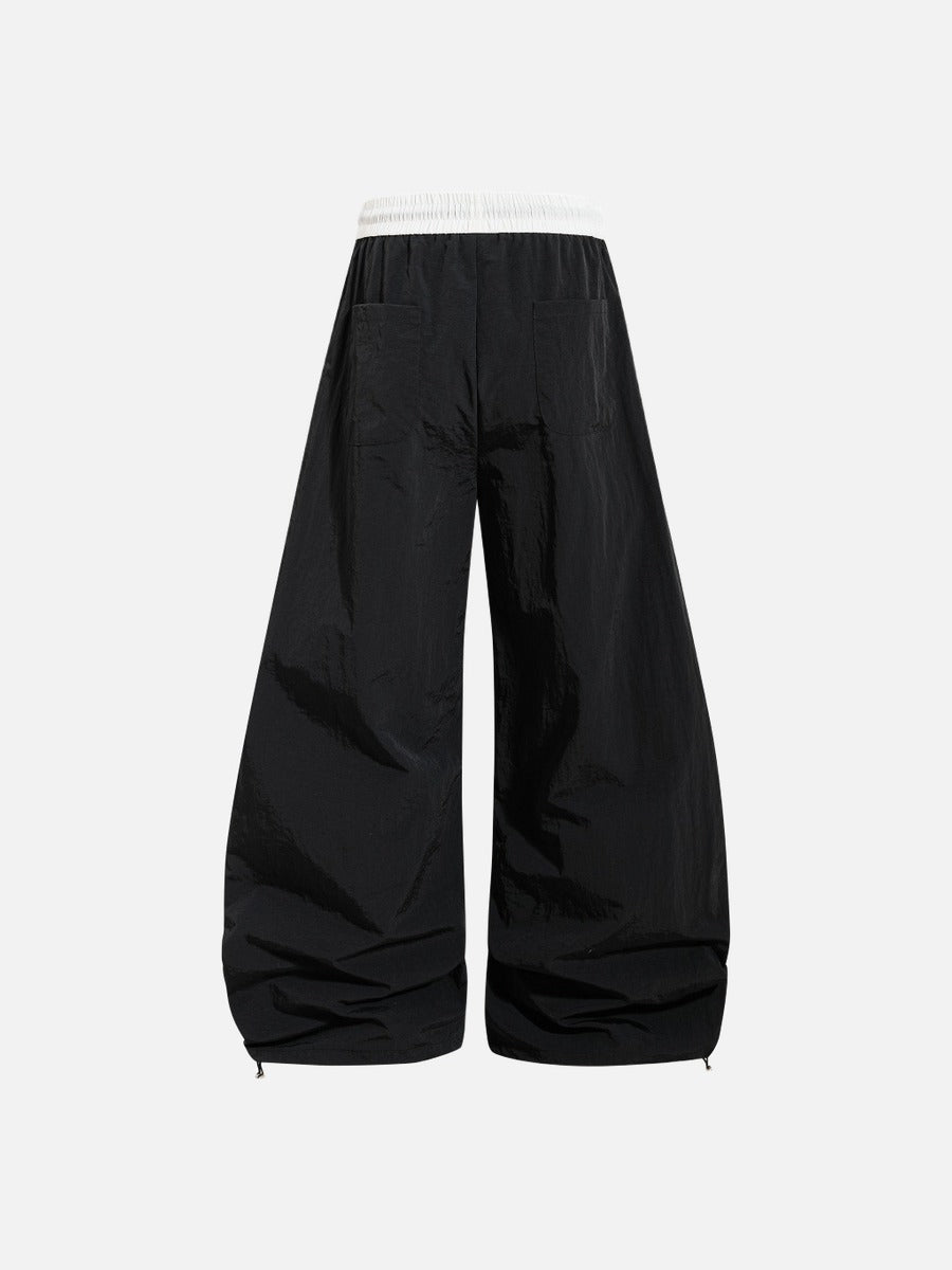 DAXUEN Oversized wide-leg track pants with graphic prints