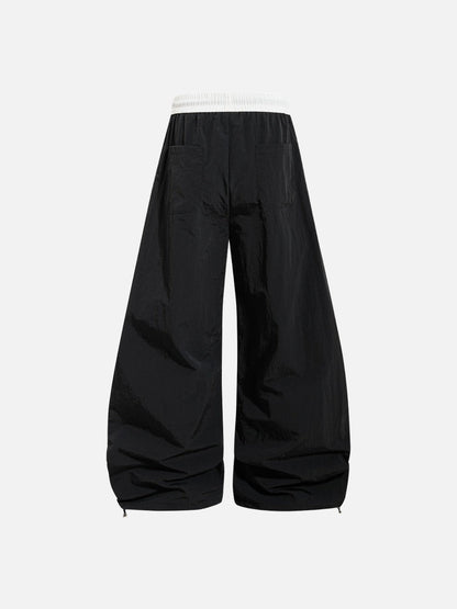 DAXUEN Oversized wide-leg track pants with graphic prints