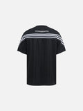 DAXUEN Black short-sleeved t-shirt with graphic print
