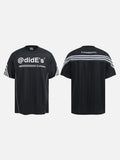 DAXUEN Black short-sleeved t-shirt with graphic print