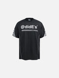 DAXUEN Black short-sleeved t-shirt with graphic print