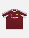 DAXUEN Boxy short-sleeved T-shirt with graphics and contrasting colors