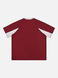 DAXUEN Boxy short-sleeved T-shirt with graphics and contrasting colors