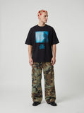 DAXUEN Oversized short-sleeved crew neck t-shirt with graphic print — model photo